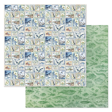 Бумага "Океания. Марки" (ScrapMania)