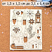Чипборд "Новогодние гномы. Персонажи", 12х15 см (ScrapMania)