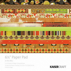 Набор бумаги 16,5х16,5 см "На чердаке", 40 листов (Kaiser)