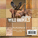 Набор бумаги 15х15 см "Wild animals", 23 листа