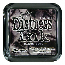 Штемпельная подушечка Distress Ink Черная сажа (Black Soot)
