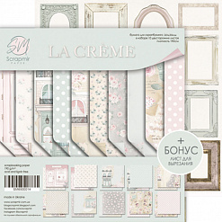 Набор бумаги 20х20 см "La Crème", 10 листов (Скрапмир)