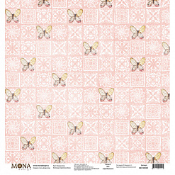 Набор бумаги 30х30 см "Цветочное бохо", 12 листов (MonaDesign)