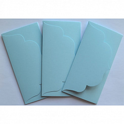 Набор заготовок для конвертов 3, цвет светло-голубой, 3 шт (Лоза)