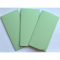Набор заготовок для конвертов 6, цвет светло-зеленый, 3 шт (Лоза)