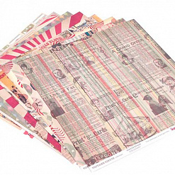 Набор бумаги 30х30 см "Старый цирк", 8 листов (ScrapBerry's)