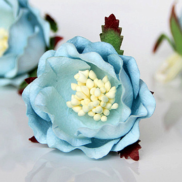 Цветок полиантовой розы "Голубой", 1 шт (Craft)