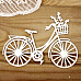 Украшение из чипборда "Велосипед с лавандой 2" (Просто небо)