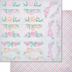 Набор бумаги 30х30 см "Floral banners", 24 листа (Heartfelt Creations)