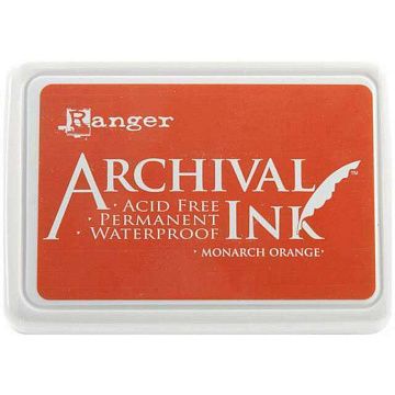 Водостойкая перманентная подушечка Archival Ink Monarch Orange Оранжевый Монарх (Ranger)