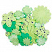 Набор цветов IG в мешочке из органзы, 25 шт, оттенки зеленого