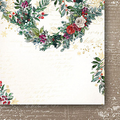 Набор бумаги 15х15 см "A Christmas garland", 24 листа (Paper Heaven)