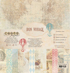 Набор бумаги 30х30 см "Bon Voyage", 16 листов (CraftPaper)