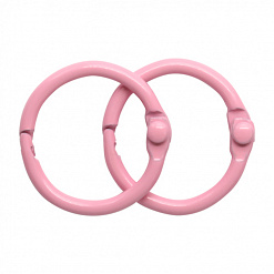 Набор колец для альбома "Розовый", 20 мм