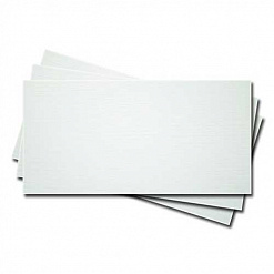 Набор заготовок для открыток 9,5х21 см с текстурой льна, цвет белый (Лоза)