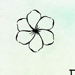 Штамп "Цветок тропический. Мини", 1,5х1,5 см (Креатив)