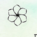 Штамп "Цветок тропический. Мини", 1,5х1,5 см (Креатив)