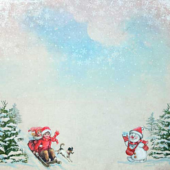 Набор бумаги 30х30 см "Christmas Story. Рождественская история" (Bee Shabby)