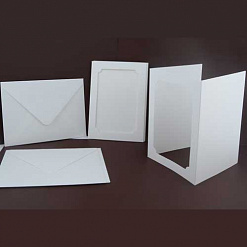 Набор заготовок для открыток 12,5х18 см "Тройные. Скруглённая рама" с конвертами (DoCrafts)