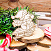 Чипборд "Медвежонок на санках", 5,7х5 см (WoodHome)