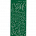 Контурные наклейки "Листья папоротника", лист 10x24,5 см, цвет зеленый (JEJE)