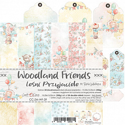 Набор бумаги 20х20 см "Woodland friends", 24 листа (CraftO'clock)