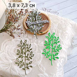 Нож "Деревце 2", 3,8х7,3 см (ScrapMania)