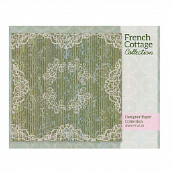 Набор бумаги 30х30 см "French Cottage", 24 листа (Heartfelt Creations)