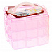 Контейнер для мелочей "Куб", цвет розовый