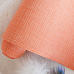 Отрез экокожи 33х70 см "Переплетный текстурный. Оранжевая клетка" (Pty Италия)