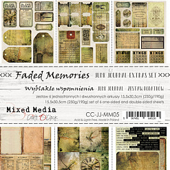 Набор бумаги 30х15 см "Faded memories", 6 листов (CraftO'clock)