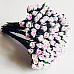Букет микро-роз с закрытым бутоном "Розовый с белым", 0,3 см, 25 шт (Craft)