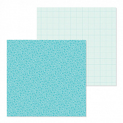 Набор бумаги 30х30 см "Floral-graph", 24 листа (Doodlebug)