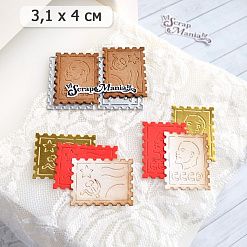 Нож "СССР. Советские марки. Ленин", 3,1х4 см (ScrapMania)