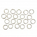 Набор колец для альбома "Серебро", диаметр 2 см, 20 шт (АртУзор)