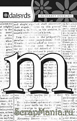 Буква-оверлей "m", 1 лист (Daisy d's)