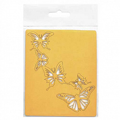 Бумажная высечка "Бабочки. Танец", цвет золотой (Chipboards)