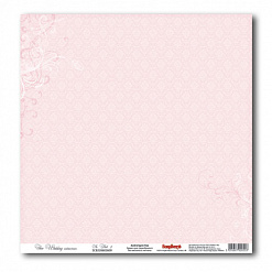 Бумага "Розовый с белым" (ScrapBerry's)
