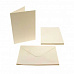 Набор текстурированных заготовок для открыток 12,5х18 см "Кремовые" с конвертами (DoCrafts)