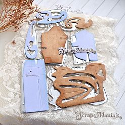 Нож "Рукоделие. Выкройки и лекала", 5х6,8 см (ScrapMania)