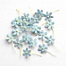 Набор маленьких цветов "Серо-голубые", 20 шт (Craft)