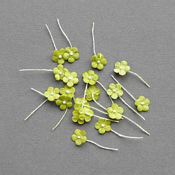 Набор мини-цветочков "Зеленые", 20 шт (Craft)