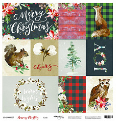 Бумага "Merry Christmas. Cards" (Скрапмир)