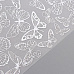 Лист веллума 30х30 см с фольгированием "Silver Butterflies" (Фабрика Декору)