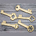 Набор деревянных украшений "Ключи 4" (ПроСвет)