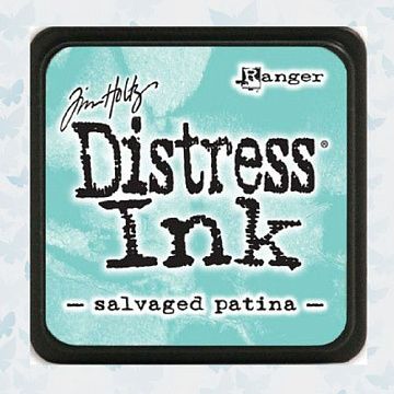 Штемпельная подушечка мини Distress Ink "Salvaged Patina" (Ranger)