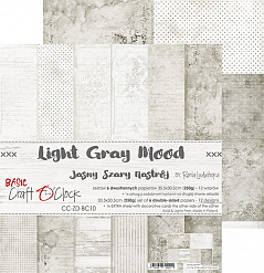 Набор бумаги 30х30 см "Light gray mood", 6 листов (CraftO'clock)