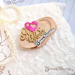Нож "Я люблю тебя", 3,9х4,7 см (ScrapMania)