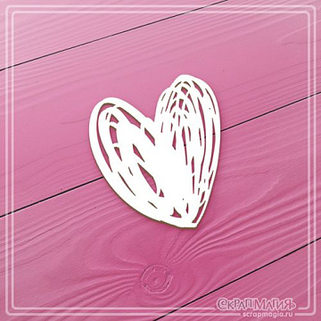 Чипборд "Сердечко" (СкрапМагия)