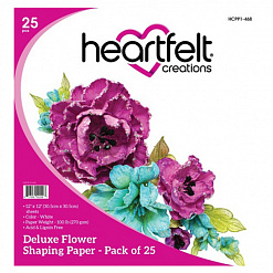 Набор кардстока "Deluxe flower shaping", 25 листов (Heartfelt Creations)